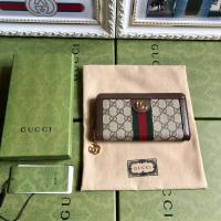 ราคา GUCCI กระเป๋าสตางค์ OPHIDIA GG ZIP AROUND WALLET (21227988703)