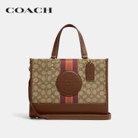 ราคา COACH กระเป๋าถือรุ่น Dempsey Carryall In Signature Jacquard With Stripe And Coach Patch สีน้ำตาล C8448 IMVGB (20816321136)