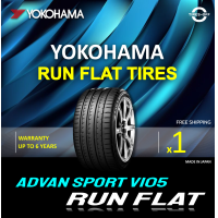 ราคา Yokohama ADVAN SPORT V105 RUN FLAT ยางใหม่ ผลิตปี2023 มีหลายขนาด ราคาต่อ1เส้น Made in Japan สินค้ามีรับประกัน แถมจุ๊บลมยางต่อเส้น ยางรันแฟลต ขอบ18 ขอบ19 (10392631706)