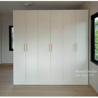 ราคา ตู้เสื้อผ้าขนาดใหญ่ ตู้เสื้อผ้าสีขาว 240 ซม ตู้ใส่เสื้อผ้า ตู้เสื้อผ้าไม้ ตู้เสื้อผ้าใหญ่ พร้อมหน้าบาน งานสวยหรู (19794624158)