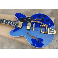 ราคา Hand Made Gibson ES335 Bright Blue Semi Hollow Body กีตาร์ไฟฟ้า Bigsby B700 Tremolo Bridge Humbucker Pickups ขายร้อน (16742561682)
