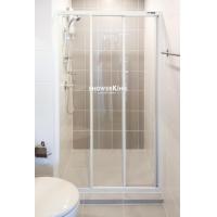 ราคา ชาวเวอร์คิง ฉากกั้นอาบน้ำ DIY Shower in a Box Series รุ่น SD01 บานเลื่อน3ตอน ขนาดสั่งตัด W80 170 H180ซม กระจกนิรภัยเทมเปอร์มอก หนา 4มม (8384045382)