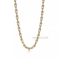 ราคา Tiffany Co Tiffany Hardwear Medium Link สร้อยคอทองคำ 18k สีเหลือง สร้อยคอออกแบบแบรนด์หรู (21576174847)