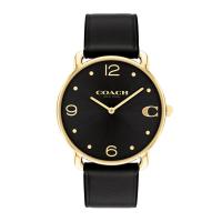 ราคา COACH Elliot รุ่น CO14504245 นาฬิกาข้อมือผู้หญิง สายหนัง สีดำ หน้าปัด 36 มม (20849434812)