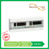 ราคา Schneider Consumer unit Busbar บัสบาร์แยก ติดตั้งแบบ Plug on มี 8 ช่อง 8 ช่อง S9HCL18X8R40 ราคาตู้พร้อมพร้อมเมนเบรกเกอร์กันดูด 40A 30 mA (18663008099)