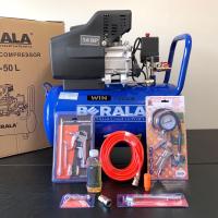 ราคา BERALA รับประกัน 1 ปีเต็ม ปั๊มลม ถังลม ปั้มลมโรตารี่ 50 ลิตร 3 แรงม้า รุ่น BL 50L อุปกรณ์ 6 อย่าง (14207716833)