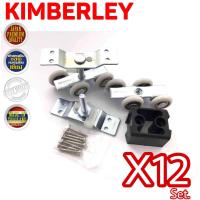 ราคา KIMBERLEY ล้อลูกปืนรางแขวน ล้อบานประตูเลื่อน ล้อรางเลื่อนลูกปืน ล้อบานอลูมิเนี่ยม NO 200 JAPAN QUALITY 12ชุด 12คู่ (483618009)
