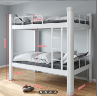 ราคา เตียงสองชั้น หอพักนักเรียนเตียงพนักงานหอพักเตียงสองชั้น เตียงเหล็กสองชั้น เตียงมีความทนทาน เตรียงนอน2ชั้น เตียงนอน2ชั้น เตียง2ชั้น (14003724339)