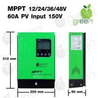 ราคา Applegreen โซลาร์ชาร์จเจอร์ MPPT Solar Control charger 12V 48V 60A Auto detection Efficiency 99 (11156542312)