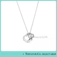 ราคา Tiffany Co Tiffany Elsa Peretti เปิดจี้หัวใจสีเงินและดอกกุหลาบ กลับ ขาว 18k ทองสร้อยคอออกแบบแบรนด์หรู (21575795790)