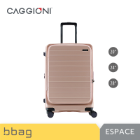 ราคา bbag shop Caggioni กระเป๋าเดินทางล้อลาก รุ่นเอสเปซ Espace N20022 สีดำ สีชมพู สีเหลือง คาจีโอนี่ วัสดุ PC100 มีฝาด้านหน้า มีซิปขยาย 4 ล้อ ล้อคู่ หมุนได้ 360 องศา ระบบกุญแจล็อค TSA (21563624815)