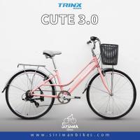 ราคา จักรยานแม่บ้าน TRINX Cute 3 0 ล้อ 26 นิ้ว Shimano 7 สปีด เฟรมอลูมิเนียม ล้ออะลูมิเนียม วีเบรค น้ำหนัก 15 กิโลกรัม (21673820266)