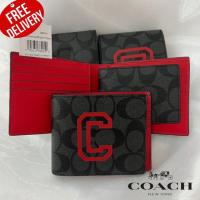 ราคา กระเป๋าสตางค์ COACH 3 In 1 Wallet In Signature Canvas With Varsity Motif (18403474446)