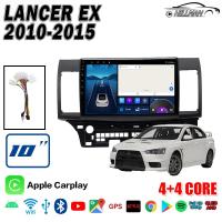 ราคา AO จอแอนดรอย 10 นิ้ว LANCER EX 2010 2015 จอ android ติดรถยนต์ IPS QLED 2DIN Apple Carplay แบ่ง2จอได้ Android WIFI GPS Quad Core วิทยุติดรถยนต์ (20669577606)