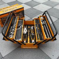 ราคา DINGQI กล่องเครื่องมือ ชุดเครื่องมือช่าง 59 ชิ้น กล่องเหล็กอย่างดี รุ่น ART110059 (20436492714)