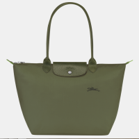 ราคา Genuine longchamp Le Pliage Green Handbag L foldable green long handle waterproof Canvas Shoulder Bags large size Tote Bag L1899919479 Forest color made in france (21042576282)