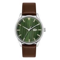 ราคา LACOSTE Vienna รุ่น LC2011230 นาฬิกาข้อมือผู้ชาย สายหนังสีน้ำตาล หน้าปัดสีเขียว (19796624527)
