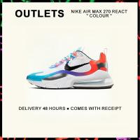 ราคา กล่องที่สมบูรณ์ Nike Air Max 270 React Colour Running Shoes DC0833 101 รับประกัน 1 ปี (21611526912)