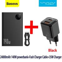 ราคา Baseus 140W Power Bank 24000mAh Fast Charging Portable Battery Charger 3 Output Ports for iPhone 15 Pro Max Notebook Tablet (21644275211)