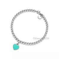 ราคา Tiffany Co Back to Tiffany Silver สร้อยข้อมือลูกปัดทิฟฟานี่สีฟ้า ชมพู สีแดง ประดับเพชร 4 มม สร้อยข้อมือดีไซน์หรู มอบเป็นของขวัญสุดโรแมนติกให้กับคนที่คุณรัก (21579789411)