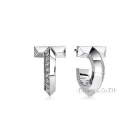 ราคา Tiffany Co Tiffany t 1 Hoop สีเหลือง กุหลาบ ขาว 18k ต่างหูเพชรทองต่างหูออกแบบแบรนด์หรู (21575930235)