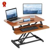 ราคา จัดส่งภายใน 24 ชม โต๊ะเสริมคอมพิวเตอร์ปรับระดับ Standing Desk Converter 32 Height Adjustable Stand Up Desk Riser Sit to Stand Desktop Workstation for Dual Monitors and Laptop (19097921516)