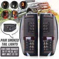 ราคา ไฟท้าย ford Ranger โคมไฟท้าย ฟอร์ด ไฟท้าย LED 1 คู่ ซ้าย ขวา รวมชุดสายไฟ for Ford Ranger 2012 2021 (21472385797)