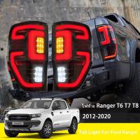 ราคา RANGER ไฟท้ายแต่ง LED ลาย โคมไฟท้าย ฟอร์ด ไฟท้าย LED 1 คู่ ซ้าย ขวา รวมชุดสายไฟ for Ford Ranger 2012 2021 (21472410579)