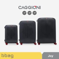 ราคา bbag shop CAGGIONI กระเป๋าเดินทางแบบโครง รุ่นจอย Joy C20021 สีเทา สีนู้ด สีเหลือง วัสดุPP100 4 ล้อ ล้อคู่ หมุนได้ 360 องศา ระบบกุญแจล็อค TSA กระเป๋าเดินทางล้อลาก (21564042266)