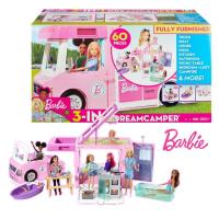 ราคา ล้างสต็อก Barbie 3 in 1 Dream Camper Playset รถแคมป์ปิ้ง บาร์บี้ พร้อมอุปกรณ์ครบชุดกว่า 62ชิ้น รถบ้านตุ๊กตาบาร์บี้ (21747957996)