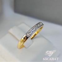 ราคา R07 แหวนเพชร แหวนเพชรแท้ แหวนแถว เพชรเบลเยี่ยม แหวนแต่งงาน (17584197703)