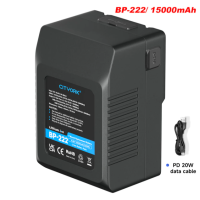 ราคา V Mount V Lock BP 95 BP 185 BP 222W แบตเตอรี่พร้อมพอร์ตชาร์จเร็ว PD 60W สำหรับกล้องวิดีโอ Sony ไฟวิดีโอ LED Blackmagic (21685565790)