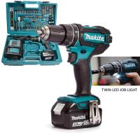 ราคา ของแท้ 100 สว่านไฟฟ้าไร้สาย Makita DDF484 ไขควงไร้สาย ไขควงไร้แปรงถ่านมาพร้อมกับแบตเตอรี่ลิเธียม 18V สองก้อน เครื่องมือไฟฟ้า รับประกัน 3 ปี เก็บเงินปลายทาง (21563835037)