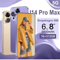ราคา ส่งฟรี COD โทรศัพท์ ใหม่ i14 Pro Max 5G Mobile Phone 6 8นิ้ว โทรศัพท์มือถือ รองรับ2ซิม Smartphone 4G 5G แรม16GB รอม512GB โทรศัพท์ Android13 0 โทรศัพท์ถูกๆ 24MP 48MP Battery 6800mAh โทรสับราคาถูก โทรศ 