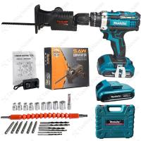 ราคา MAKITA สว่านแบตไร้สาย สว่านชาร์จแบต สว่านแบต สว่านไฟฟ้า สว่านครบช สว่านไฟฟ้ากระแทก แบต2ก้อน สว่านแบตเตอรี่ สว่านไร้สาย 68V 3ระบบ สว่าน3ระบบ (21454024036)