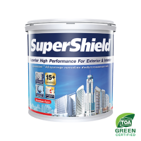 ราคา สีน้ำภายนอก สีทาบ้าน สีขาว กึ่งเงา ซุปเปอร์ชิลด์ G100 เช็ดล้างได้ (21614062767)