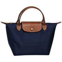 ราคา 100 Genuine longchamp women bag Le Pliage original waterproof Nylon Tote bag Short handle small size L1621089556 Navy color made in france (20821238219)
