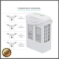 ราคา แบตเตอรี่ สำหรับ โดรน DJI Phantom 4 Pro Intelligent Flight Battery ขนาดความจุ 5870 mAh บินได้นานสูงสุด 30 นาที ชาร์จ แบตเตอรี่เทียบ คุณภาพ 95 รับประกัน 1 ปี (9704357581)