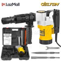ราคา DELTON เครื่องสกัดไฟฟ้า สว่านสกัด เจาะทำลาย 2200W รุ่น DT 0810 แย็ก Demolition Hammer (19521912828)