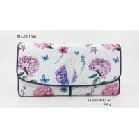 ราคา sale SS กระเป๋าถือสามพับใหญ่ฝาโค้งลาย หนังปลากระเบนแท้ หนังวัวสีม่วง (423030277)