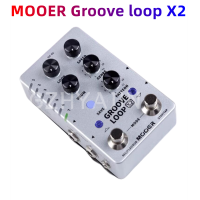 ราคา Mooer Groove Loop X2สเตอริโอ Looper พร้อม14ช่องบันทึกสล็อตกลองเครื่องเหยียบ121กลองที่แตกต่างกัน10นาทีความจุต่อแทร็ก (19967264073)