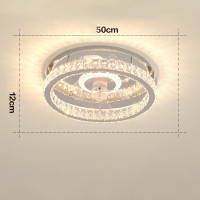 ราคา JJT จัดส่งฟรี โคมไฟพัดลมติดเพดานโคมไฟติดเพดานโคมไฟติดเพดาน LED สไตล์นอร์ดิกคริสตัลโคมไฟพัดลมห้องนอนโคมไฟติดเพดานโคมเพดานโคมไฟติดเพดานพร้อมพัดลมเรียบง่ายสไตล์ทันสมัยห้องพัดลมไฟฟ้าโคมไฟพัดลม (2163616038