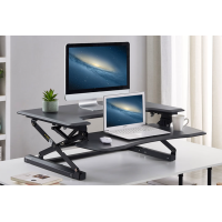 ราคา จัดส่งภายใน 24 ชม Standing Desk Converter 26 Height Adjustable Stand Up Desk Riser Sit to Stand Desktop Workstation for Dual Monitors and Laptop Electronics AccessoriesComputer AccessoriesLaptop stan 