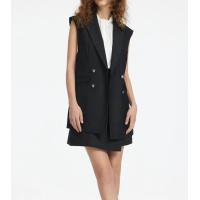 ราคา G2000 เสื้อเบลเซอร์แขนกุดสีดำ เสื้อสูทแฟชั่นผู้หญิง BLAZER SUIT เสื้อสูทลำลองผู้หญิงสีดำ (21368522287)
