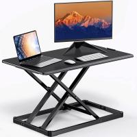 ราคา Standing 32 inch Desk Converter Height Adjustable Riser Sit to Stand Dual Monitor and Laptop Workstation with Wide Keyboard Tray (15144382842)