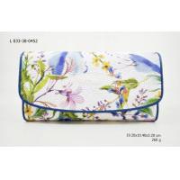 ราคา sale SS กระเป๋าสามพับใหญ่ฝาโค้ง หนังปลากระเบนแท้ พิมพ์ลาย หนังวัวสีน้ำเงิน (21570723661)