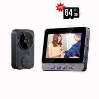 ราคา Smart Video Doorbell M12 กริ่งไร้สาย 2จุด กริ่งไร้สาย Door Bell Alarm Visual Intercom Cat Eye for Household การจับคู่ด้วยปุ่มเดียว การติดตั้งแบบไร้สาย การบันทึกด้วยคลิกเดียว กิ่งไร้สาย กริ่งหน้าบ้าน ก