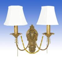 ราคา WH โคมไฟกิ่งภายใน โป๊ะผ้าขาวล้วน กิ่งคู่ รุ่น WL WA3248 2 (10827055)