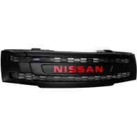 ราคา กระจังหน้า กระจัง มีไฟ LED สีขาว โลโก้สีแดง รุ่น นิสสัน นาวารา Navara D40 ปี 2005 2013 สี ดำ 1 ชิ้น (20687909911)
