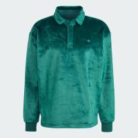 ราคา adidas ไลฟ์สไตล์ เสื้อโปโลแขนยาว Premium Essentials Velvet ผู้ชาย สีเขียว II5757 (21453896617)